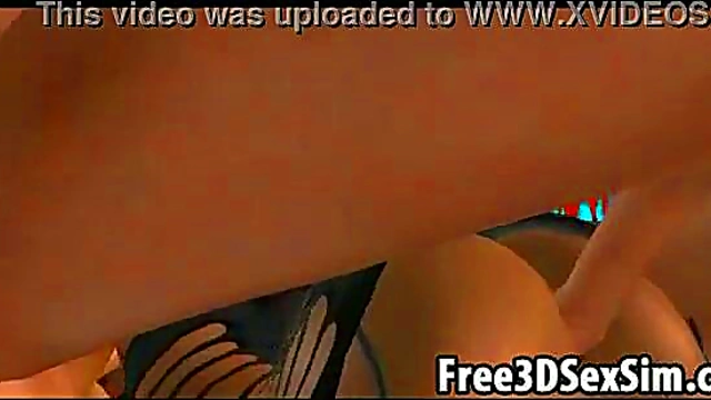 Two Sexy Blonde Cartoon Hotties Get Fucked Hard In 3D Anime Action