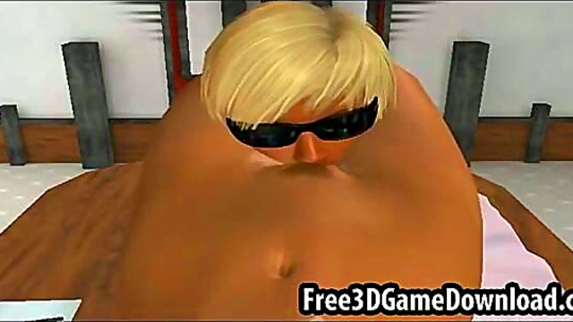 Redhead Anime Babe Gets Pussy Sucked & Licked In 3D Hardcore Action