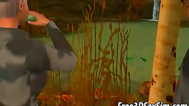 Foxy 3D Cartoon Hottie Gets Fucked Hard Outdoors For Hardcore Fun