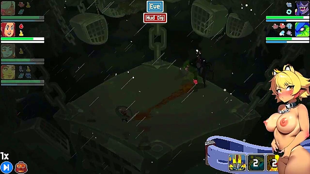 Naughty Girls Punished by Hero in Cloud Meadow Hentai Game Play