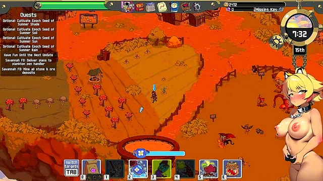 Naughty Girls Punished by Hero in Cloud Meadow Hentai Game Play