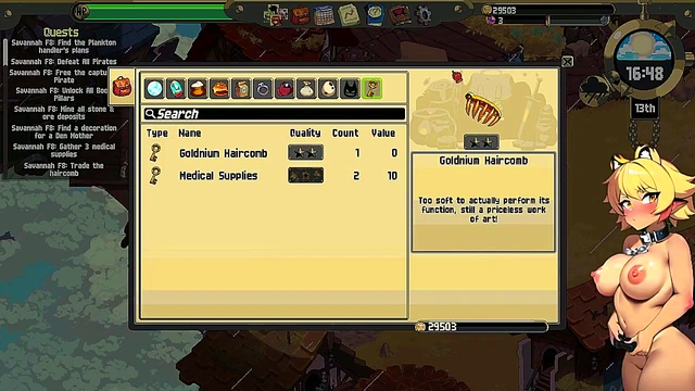 Naughty Girls Punished by Hero in Cloud Meadow Hentai Game Play