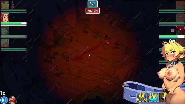 Naughty Girls Punished by Hero in Cloud Meadow Hentai Game Play