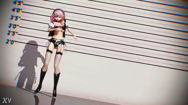 Super Sonico Dances Seductively With Big Tits And Anime Perfection