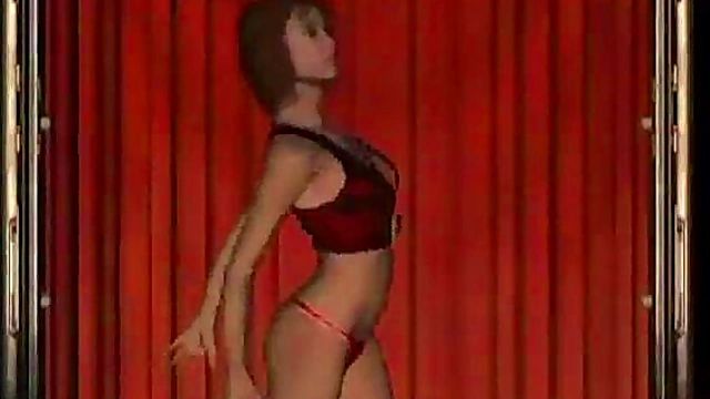 3D Virtual French Maid Teases With Lingerie & Big Tits Blowjob Fetish