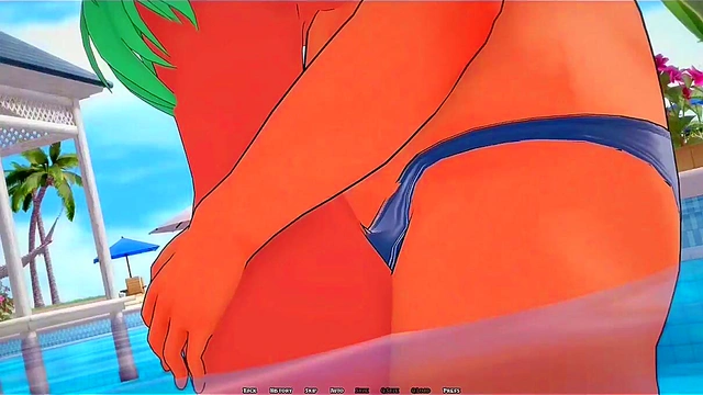 Horny Anime Chick Cuckolds Her Man With King Of Summer Action