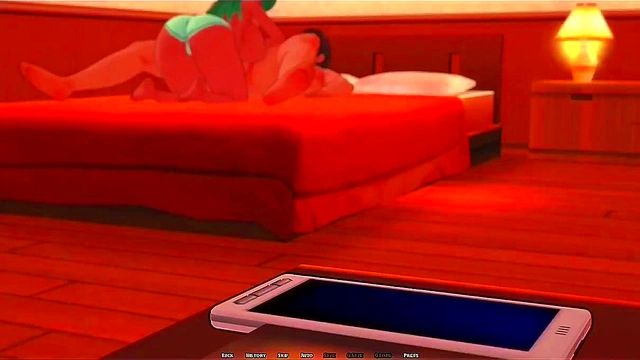 Horny Anime Chick Cuckolds Her Man With King Of Summer Action