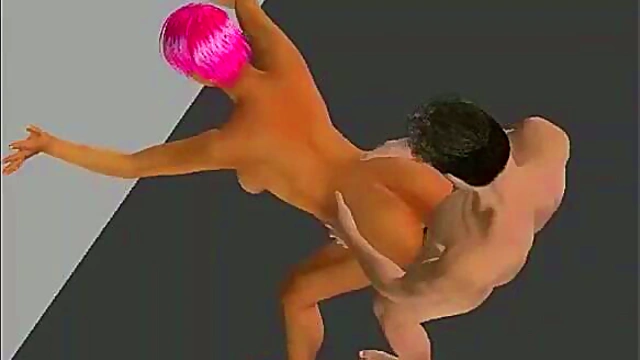 3D Anime Hottie Fucks Hardcore Doggy Style With Big Tits Blowjob