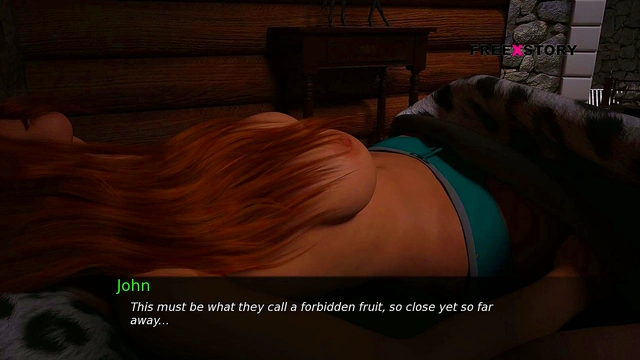 Lemon Seduces John in Bed for Steamy 3D Anime Game Fun