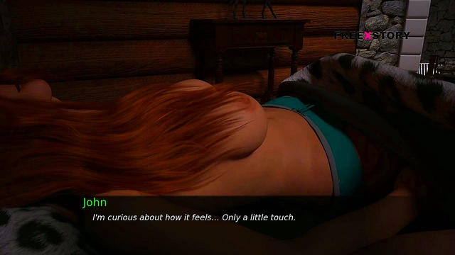 Lemon Seduces John in Bed for Steamy 3D Anime Game Fun