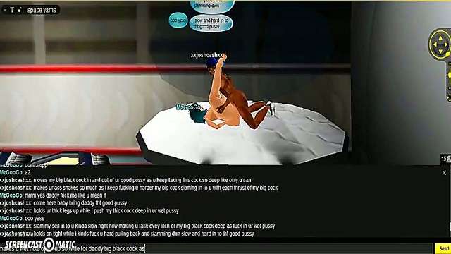 3D Hentai Game Porn – Sexy IMVU Couple Fucks In Space Room