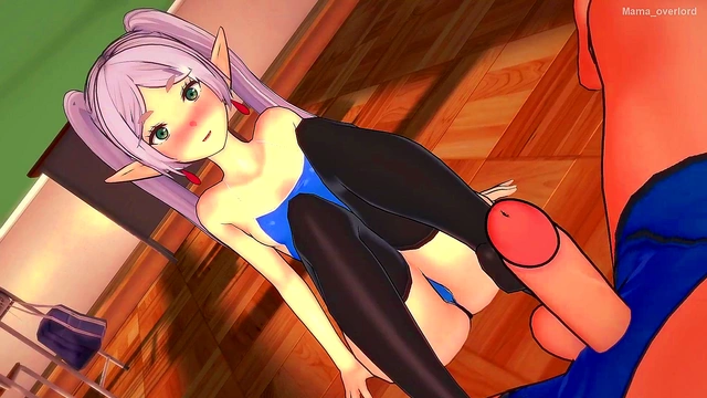 Frieren Wears New Swimsuit for Sexy Fun in Uncensored 3D Anime Action