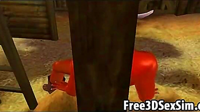 Blonde Cartoon Hottie Sucks Dick & Rides Hard for Hardcore Hentai Fun