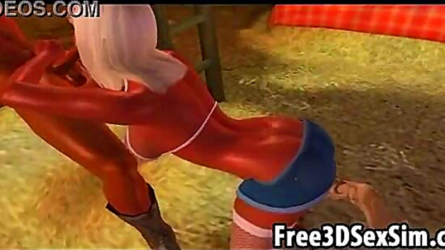 Blonde Cartoon Hottie Sucks Dick & Rides Hard for Hardcore Hentai Fun