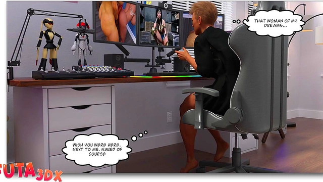 Wonder Woman Seduced by Big-Dicked Futanari Babe for Hardcore Sex