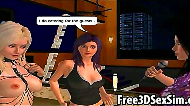 Foxy 3D Cartoon Babes Get Dirty With Seductive Talk & Softcore Action