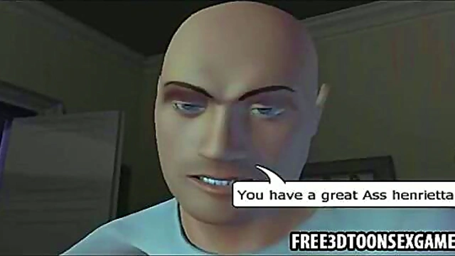 Lonely 3D Cartoon Office Babe Calls Friend for Steamy Blowjob Session