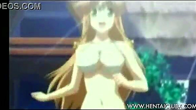 Sexy Anime Chick Provides Mind-Blowing Service With Seductive Moves