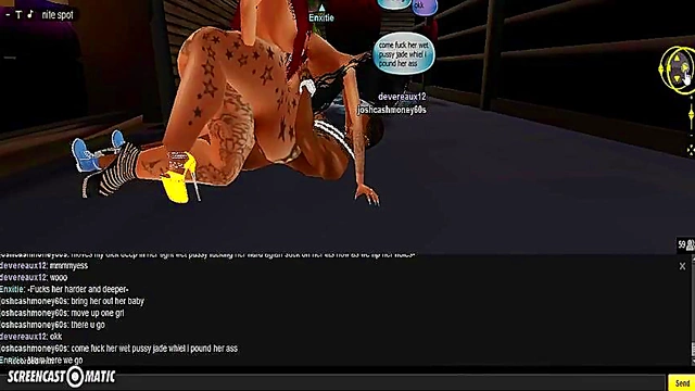 Horny Enxitie Gets Gangbanged By Multiple Cocks In 3D IMVU Anime Action