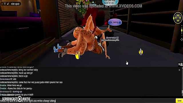 Horny Enxitie Gets Gangbanged By Multiple Cocks In 3D IMVU Anime Action