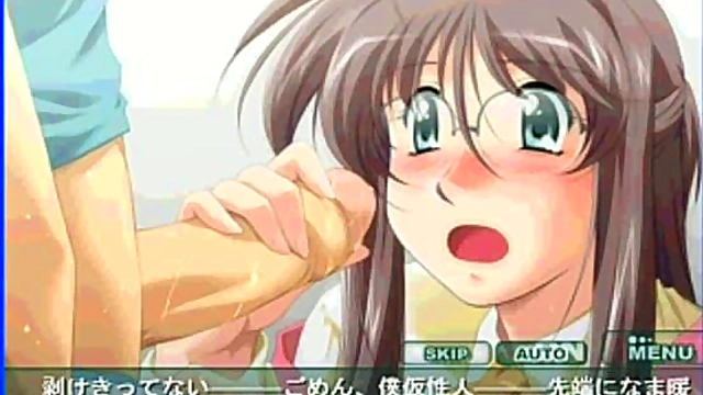 Amorous Professor Cherry Seduces Innocent Student In Eroge Hentai