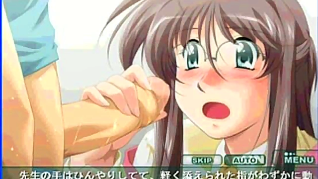 Amorous Professor Cherry Seduces Innocent Student In Eroge Hentai