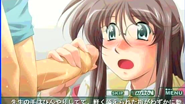 Amorous Professor Cherry Seduces Innocent Student In Eroge Hentai