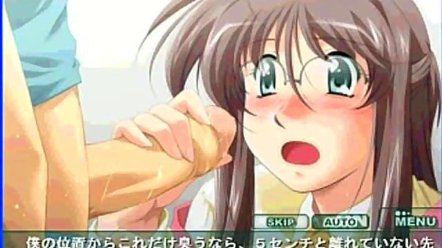 Amorous Professor Cherry Seduces Innocent Student In Eroge Hentai