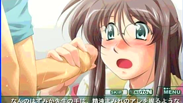 Amorous Professor Cherry Seduces Innocent Student In Eroge Hentai