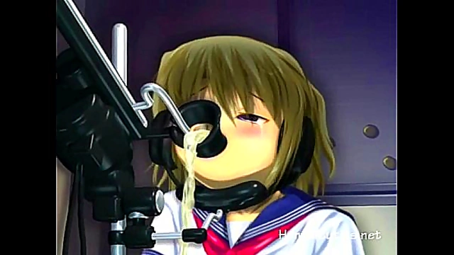 Petite Anime Cutie Enjoys Hardcore Fucking Machines With Busty Tits