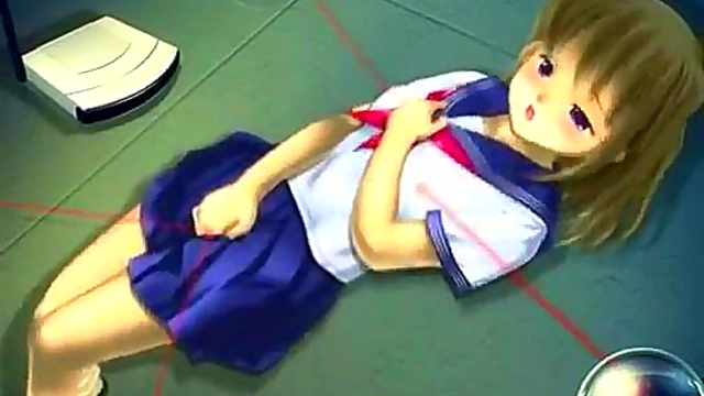 Petite Anime Cutie Enjoys Hardcore Fucking Machines With Busty Tits