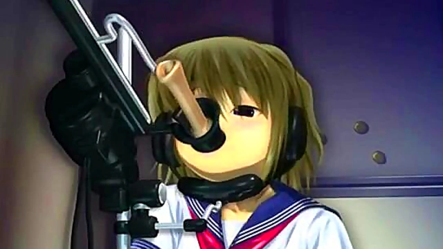 Petite Anime Cutie Enjoys Hardcore Fucking Machines With Busty Tits