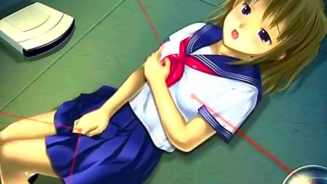 Petite Anime Cutie Enjoys Hardcore Fucking Machines With Busty Tits