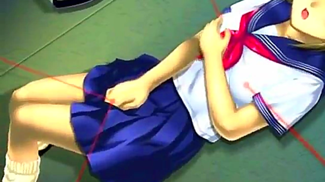 Petite Anime Cutie Enjoys Hardcore Fucking Machines With Busty Tits