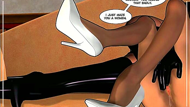 Teen Lesbian Babes Strapon Each Other In Steamy 3D Anime Adventure