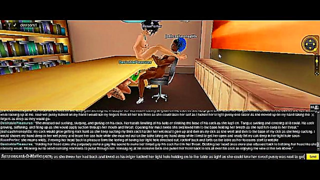 Rose Engages in Steamy 3D Anime DP Threesome Adventure
