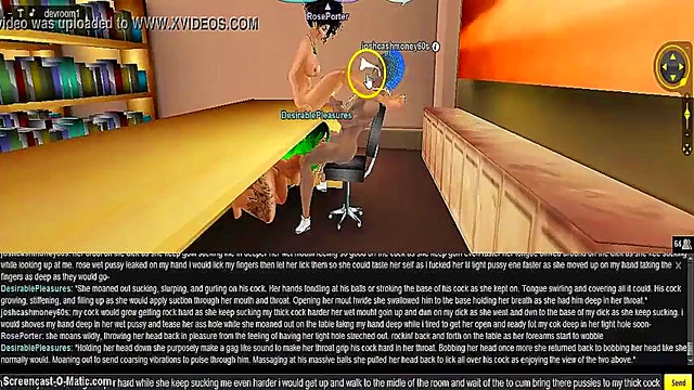 Rose Engages in Steamy 3D Anime DP Threesome Adventure