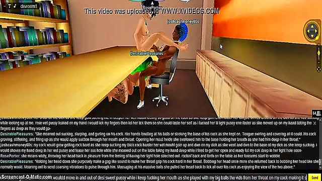 Rose Engages in Steamy 3D Anime DP Threesome Adventure