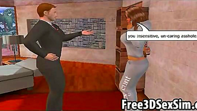 Busty 3D Cartoon Babe Gets Fucked Hard In Hardcore Hentai Action