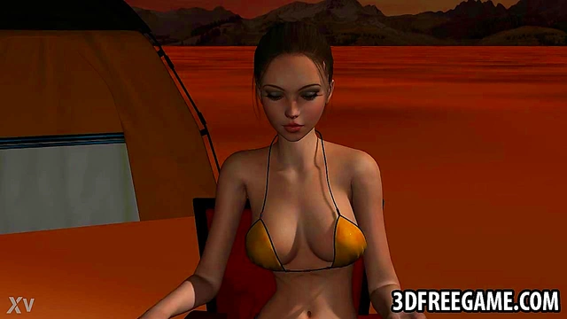 3D Babe Gets Double Teamed By Goblins Outdoors For Bizarre Anime Fun