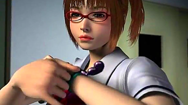 Lascivious Omega Girl With Big Oppai Seduces You In 3D Hentai Game Action