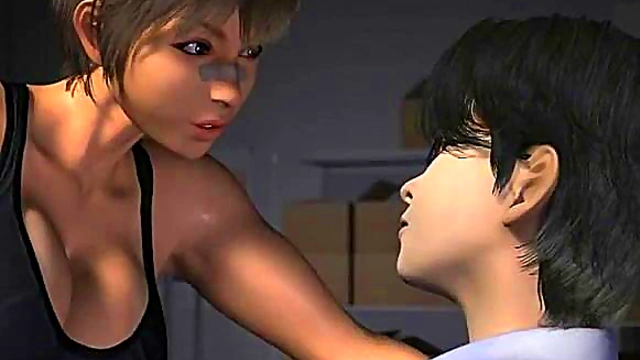 Lascivious Omega Girl With Big Oppai Seduces You In 3D Hentai Game Action