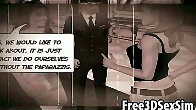 Foxy 3D Cartoon Newscaster Strips Off and Dances Seductively