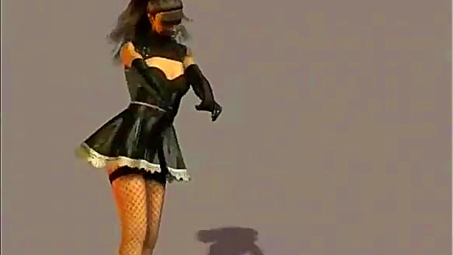 Topless Anime Teen Teases With Dancing Before Hardcore Blowjob Session