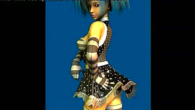 Virtual Pink-Haired Hottie Gets Fucked From Behind In Hardcore Anime Action