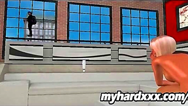 Foxy 3D Anime Blonde Gets Her Pussy Pounded Hard By Thick Dick