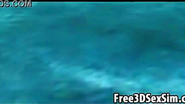 Sexy Ebony Cartoon Honey Goes Skinny Dipping Outdoors