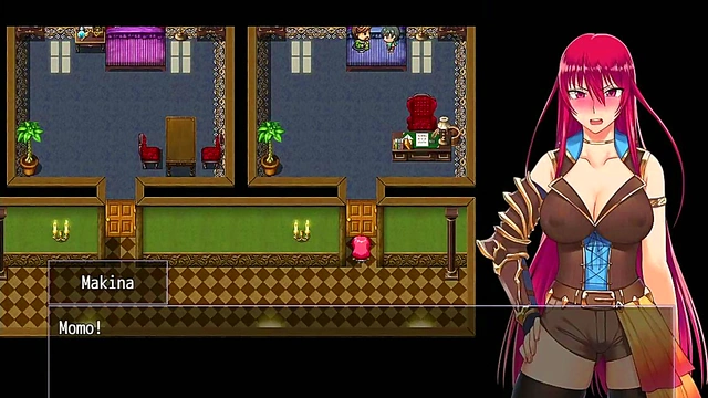 Cute Momo Gives Seductive Performance in Anime Game Scene