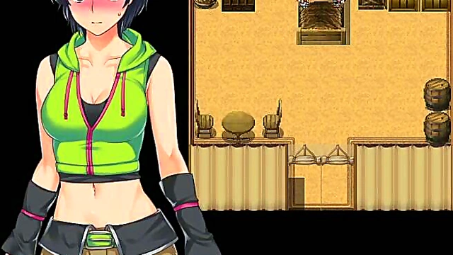 Cute Momo Gives Seductive Performance in Anime Game Scene