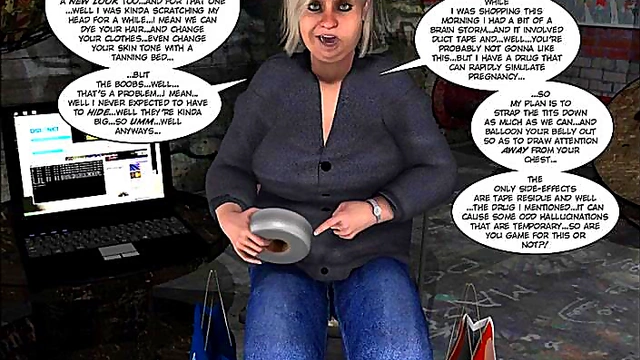 Chubby BBW Teen With Big Tits Takes Huge Cock In Anime Toon Action